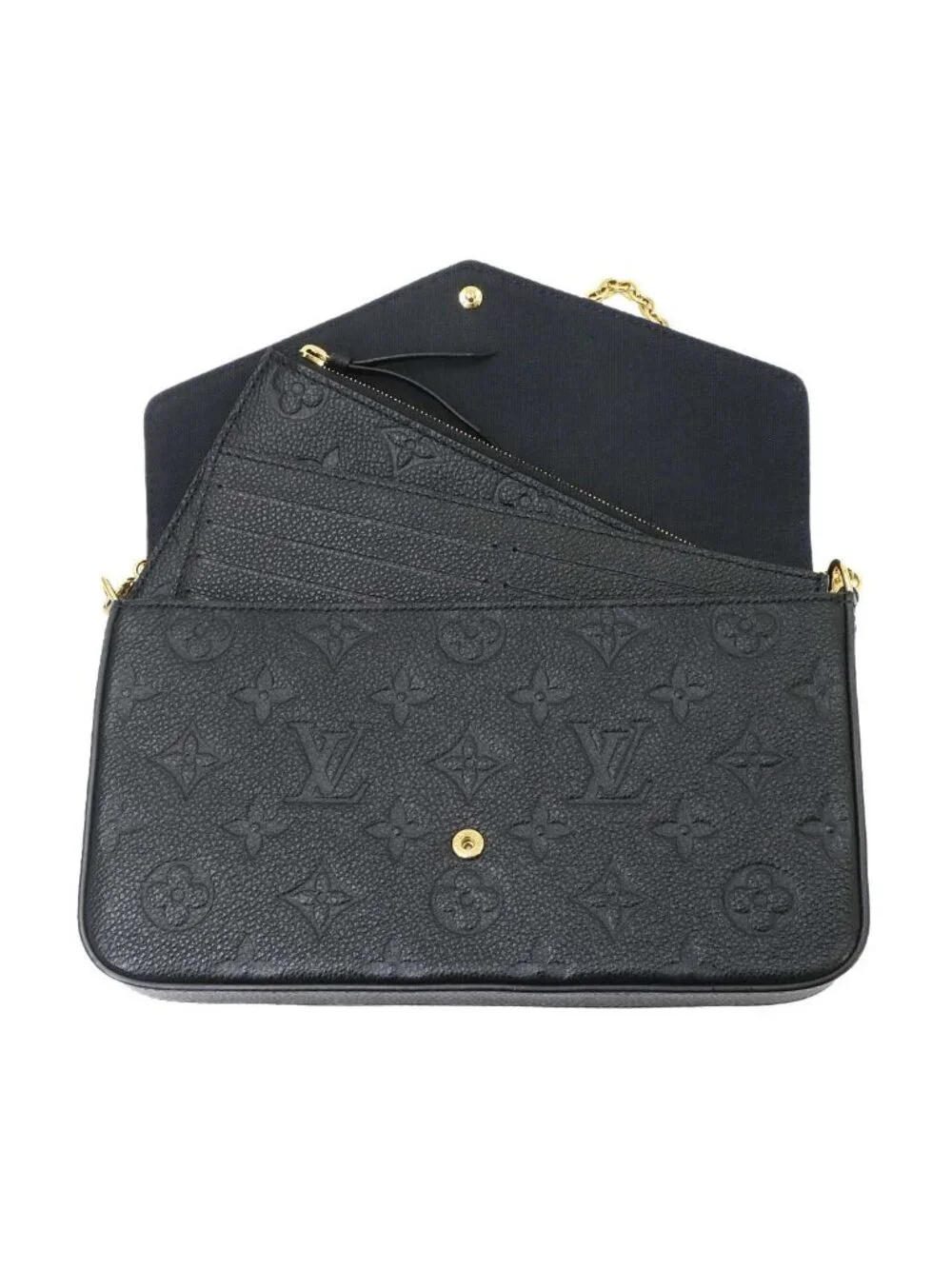 Louis Vuitton Monogram Empreinte Pochette Felicie Chain Wallet Leather Shoulder